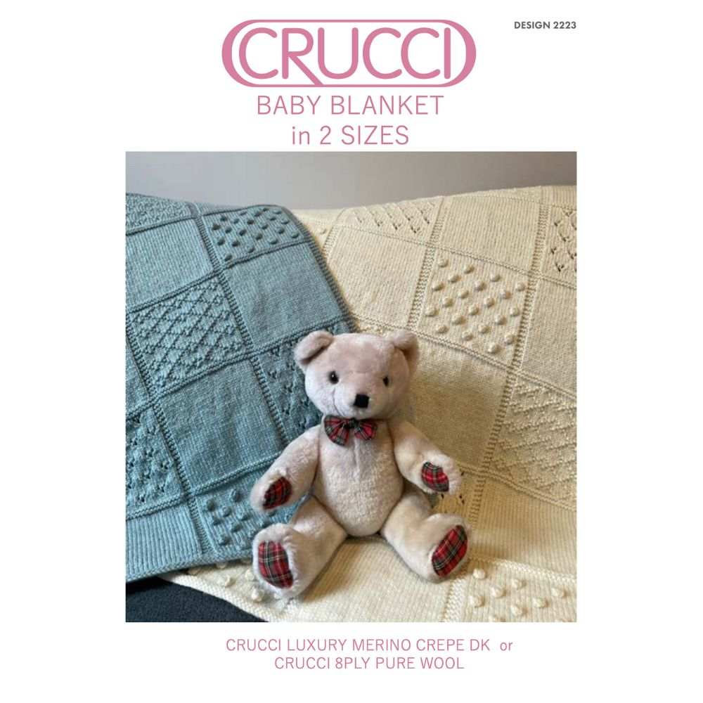 Baby Blanket Knitting Pattern (CRU2223)