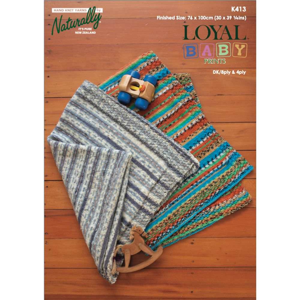 Baby Blanket Knitting Pattern (K413)-Needlecraft Patterns-Wentworth Distributors-Printed Pattern – Posted-Wild & Woolly Yarns