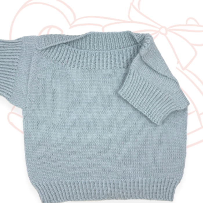 Baby Envelope Neck Top & Beanie Knitting Pattern (CRU2416)-Needlecraft Patterns-Crucci-Printed-Wild & Woolly Yarns