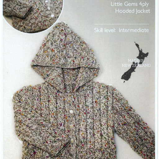 Baby Hooded Jacket Knitting Pattern (CRU1530)-Needlecraft Patterns-Crucci-Printed Pattern – Posted-Wild & Woolly Yarns