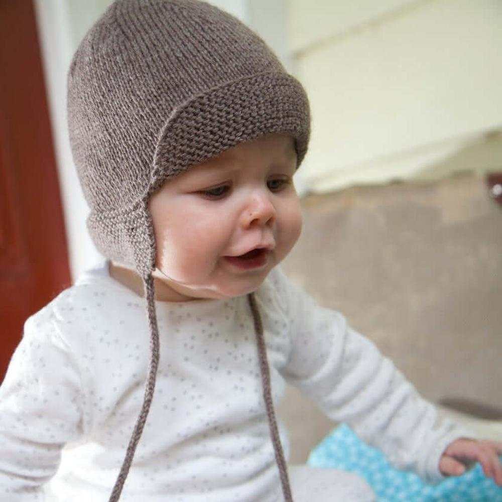 Baby Hunter Hat Knitting Pattern - 4Ply (BC47)-Needlecraft Patterns-Lisa F Design-Wild & Woolly Yarns