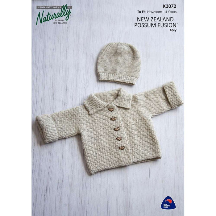 Baby Jacket & Hat Knitting Pattern (K3072)-Needlecraft Patterns-Wentworth Distributors-Printed Pattern – Posted-Wild & Woolly Yarns