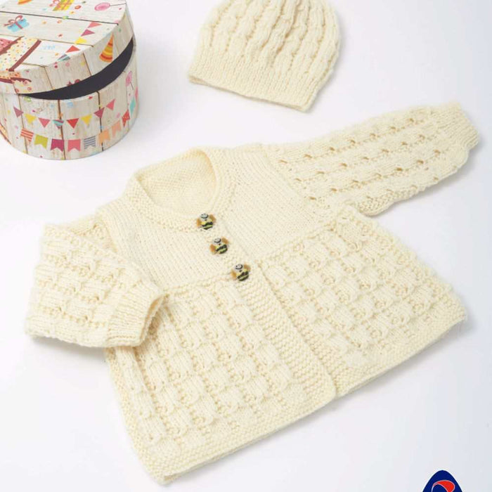 Baby Jacket & Hat Knitting Pattern (K362)-Needlecraft Patterns-Wentworth Distributors-Printed Pattern – Posted-Wild & Woolly Yarns