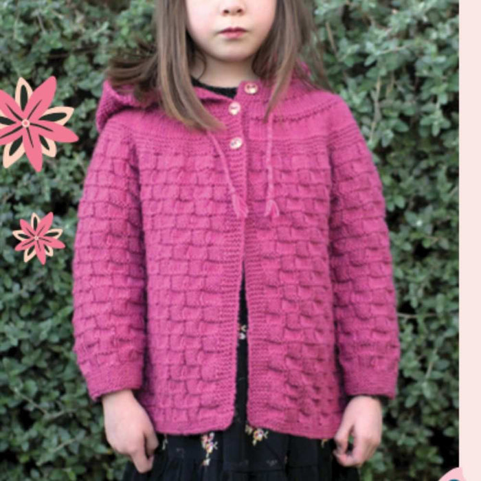 Baby & Kids Jacket with Hood Knitting Pattern (CRU2029)-Pattern-Wild and Woolly Yarns