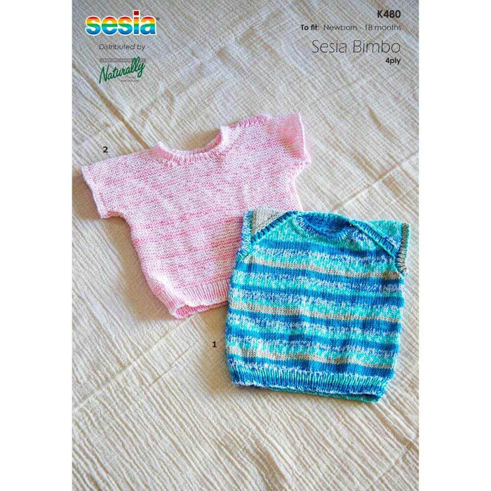 Baby Singlet Knitting Pattern (K480)-Needlecraft Patterns-Wentworth Distributors-Printed-Wild & Woolly Yarns