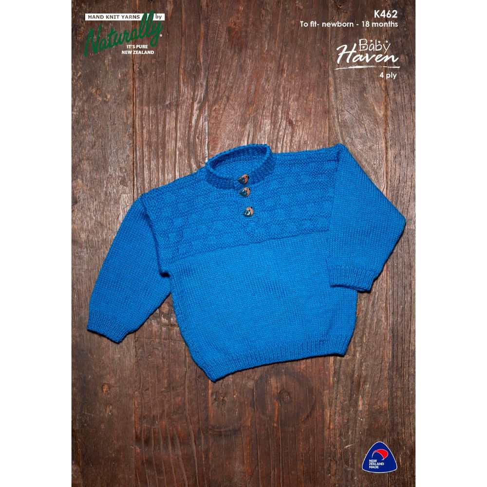 Baby Sweater Knitting Pattern (K462)-Needlecraft Patterns-Wentworth Distributors-Printed Pattern – Posted-Wild & Woolly Yarns