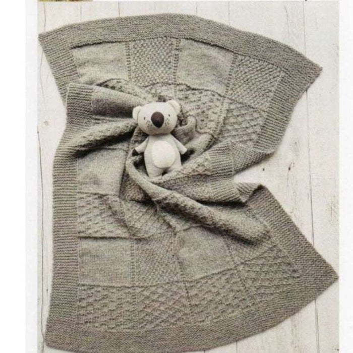 Baby Texture Blanket Knitting Pattern (AP1553)-Needlecraft Patterns-Alpaca Yarns-Printed-Wild & Woolly Yarns