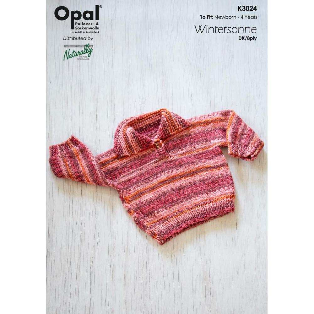 Baby & Toddler Sweater Knitting Pattern (K3024)-Needlecraft Patterns-Wentworth Distributors-Printed Pattern – Posted-Wild & Woolly Yarns
