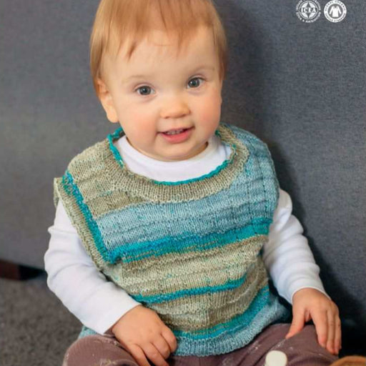 Baby Vest Knitting Pattern (K489)-Pattern-Wild and Woolly Yarns