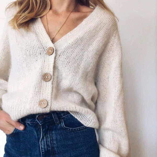 Balloon Cardigan Knitting Pattern PetiteKnit