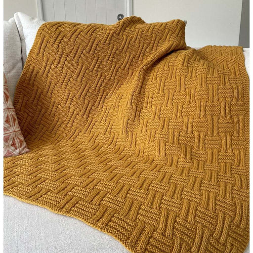 Basket Weave Blanket Knitting Pattern (CRU2228)-Needlecraft Patterns-Crucci-Printed Pattern – Posted-Wild & Woolly Yarns