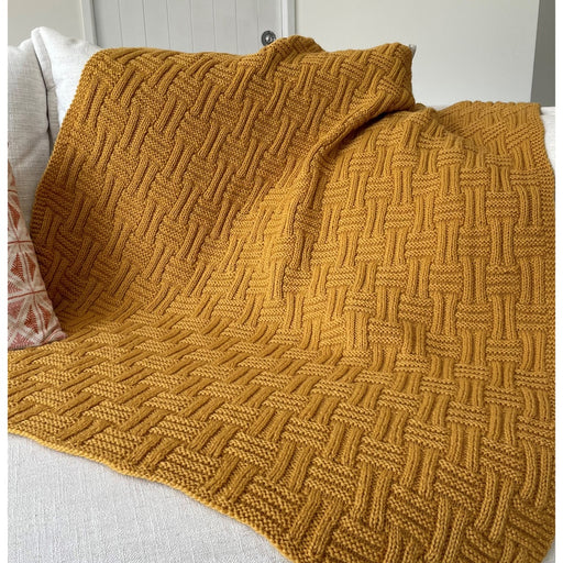 Basket Weave Blanket Knitting Pattern (CRU2228)-Needlecraft Patterns-Crucci-Printed-Wild & Woolly Yarns