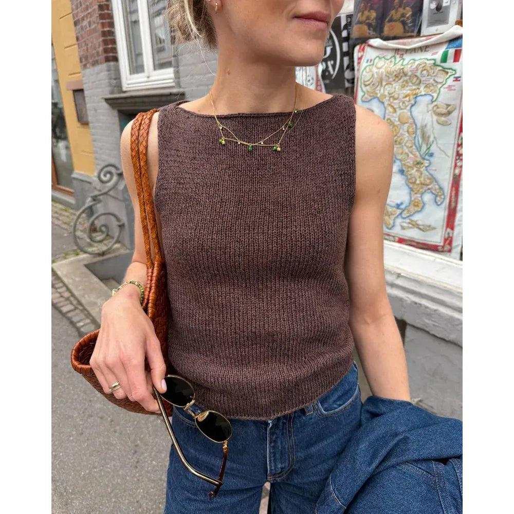 Bea Top Knitting Pattern - PetiteKnit-Needlecraft Patterns-PetiteKnit-Wild & Woolly Yarns