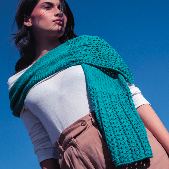 Benita Scarf Knitting Pattern-Needlecraft Patterns-Wentworth Distributors-Printed Pattern – Posted-Wild & Woolly Yarns