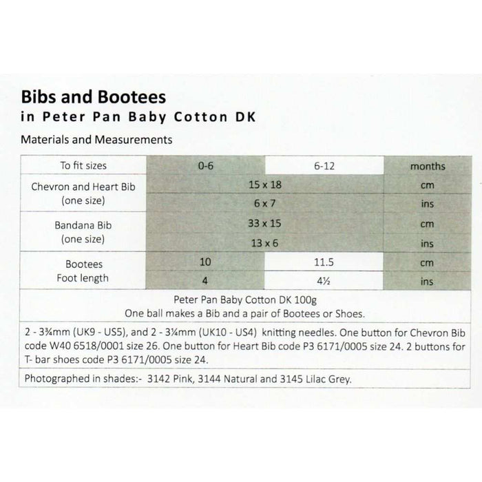 Bibs & Bootees - 8Ply (P1307)-Pattern-Wild and Woolly Yarns