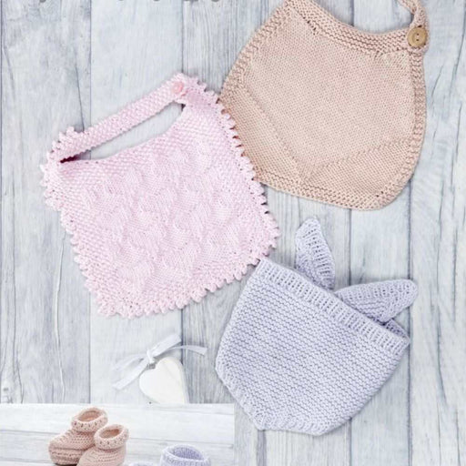 Bibs & Bootees - 8Ply (P1307)-Pattern-Wild and Woolly Yarns