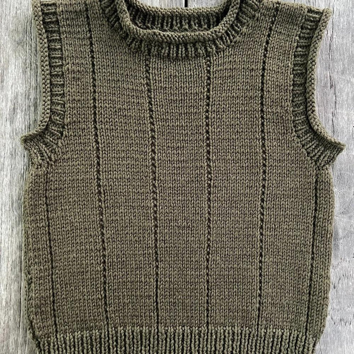Billie Vest Knitting Pattern - 8Ply-Needlecraft Patterns-Kiwi Stitch & Knit Co-Printed-Wild & Woolly Yarns