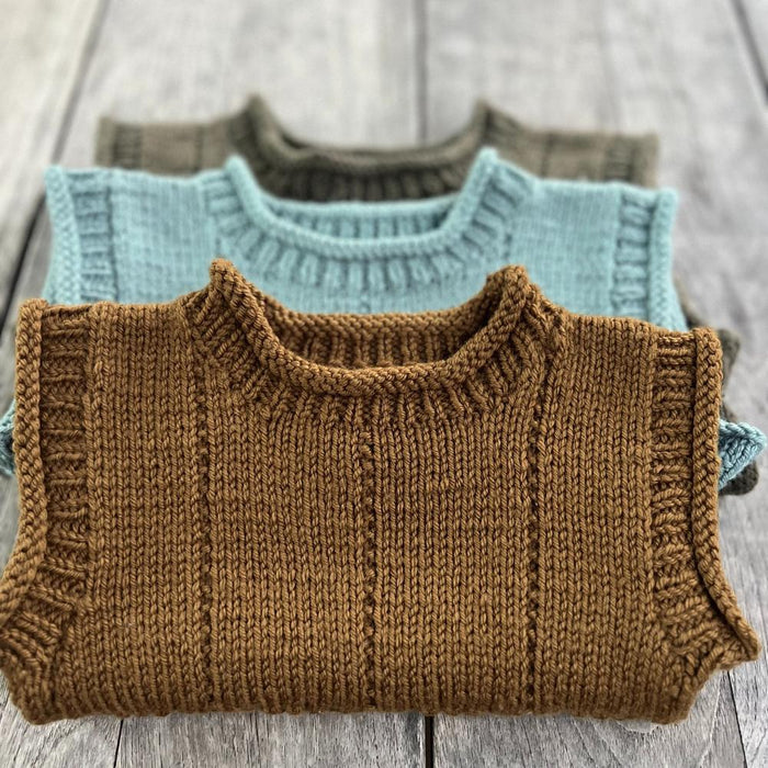 Billie Vest Knitting Pattern - 8Ply-Needlecraft Patterns-Kiwi Stitch & Knit Co-Printed-Wild & Woolly Yarns