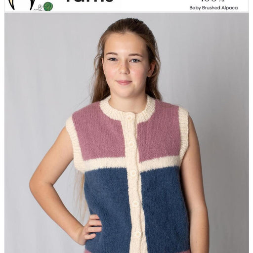 Block Stripe Vest Knitting Pattern (AP3313)-Needlecraft Patterns-Alpaca Yarns-Printed Pattern – Posted-Wild & Woolly Yarns