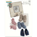 Booties Knitting Pattern (K357)**-Needlecraft Patterns-Wentworth Distributors-Printed Pattern – Posted-Wild & Woolly Yarns