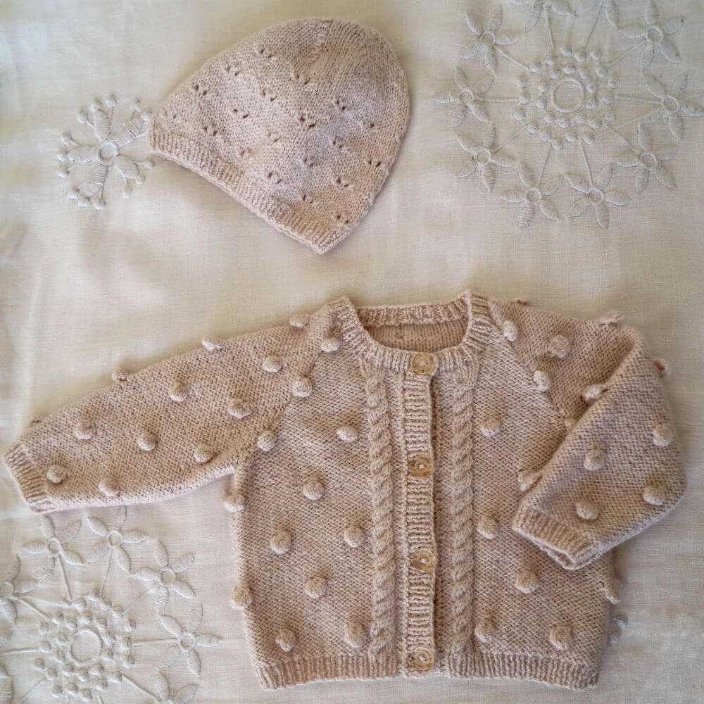 Bowie Cardi & Hat Knitting Pattern - 4Ply (BC90)-Needlecraft Patterns-Lisa F Design-Wild & Woolly Yarns