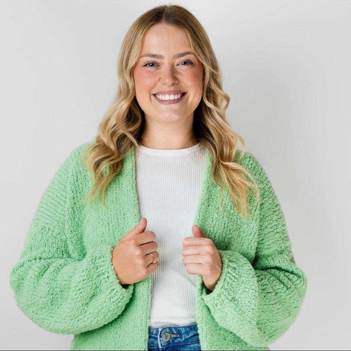Boxy Cardigan Knitting Pattern (AP2512)-Needlecraft Patterns-Alpaca Yarns-Printed Pattern – Posted-Wild & Woolly Yarns