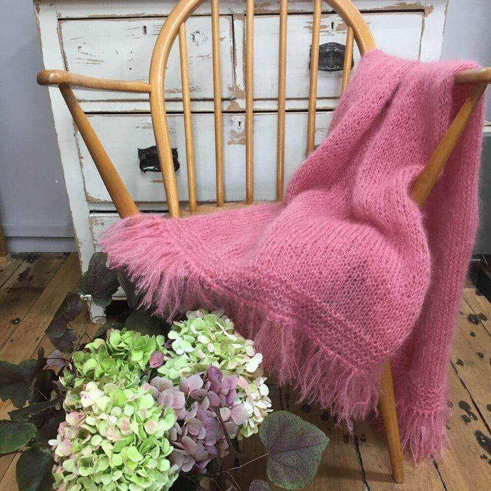 Breeze Mohair & Silk Blanket - Pattern-Needlecraft Patterns-Wild & Woolly Yarns-Printed Pattern – Posted-Wild & Woolly Yarns