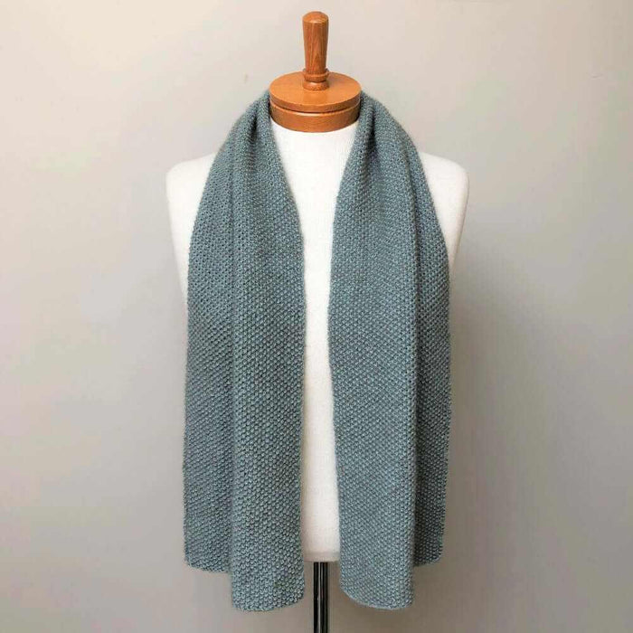 'Brisk & Saunter'... Easy Moss Stitch Scarf Knitting Pattern-Needlecraft Patterns-Wild & Woolly Yarns-Printed Pattern – Posted-Wild & Woolly Yarns