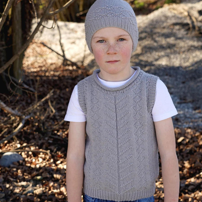 Bryn Vest & Hat Knitting Pattern (LF66)-Needlecraft Patterns-Lisa F Design-Wild & Woolly Yarns