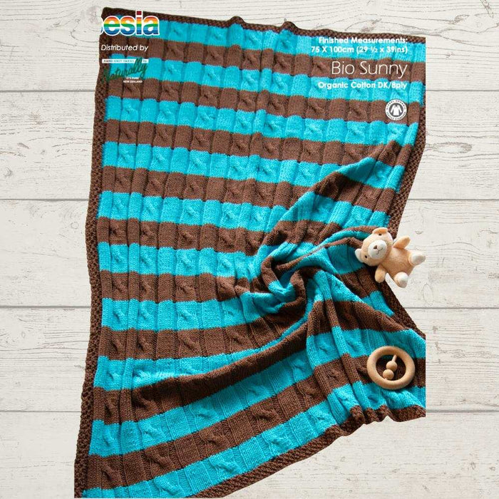 Cable Baby Blanket Knitting Pattern (K3047)-Needlecraft Patterns-Wentworth Distributors-Printed Pattern – Posted-Wild & Woolly Yarns