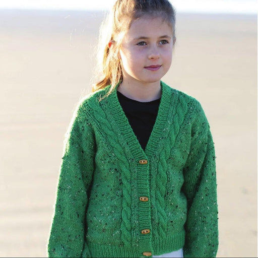 Cable Cardigan Knitting Pattern (AP1224)-Needlecraft Patterns-Alpaca Yarns-Printed-Wild & Woolly Yarns