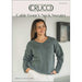 Cable Front V Neck Sweater Knitting Pattern (CRU2305)-Needlecraft Patterns-Crucci-Printed-Wild & Woolly Yarns