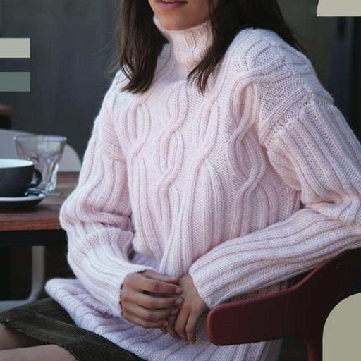 Cable Rib Sweater Knitting Pattern (CRU2033)-Needlecraft Patterns-Crucci-Printed Pattern – Posted-Wild & Woolly Yarns