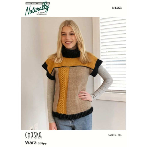 Cable Tunic Knitting Pattern (N1653)-Needlecraft Patterns-Wentworth Distributors-Printed Pattern – Posted-Wild & Woolly Yarns
