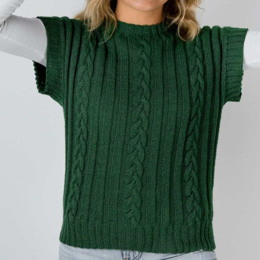 Cable Vest Knitting Pattern (AP2209)-Needlecraft Patterns-Alpaca Yarns-Printed-Wild & Woolly Yarns