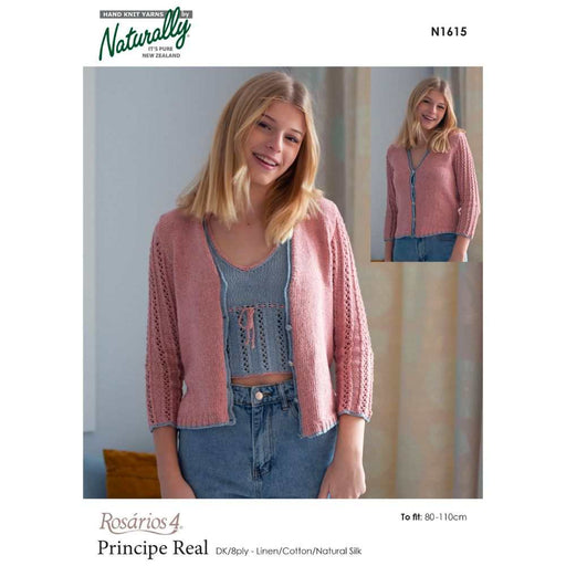 Cardigan & Bralette Tank Top Knitting Pattern (N1615)-Needlecraft Patterns-Wentworth Distributors-Printed Pattern – Posted-Wild & Woolly Yarns