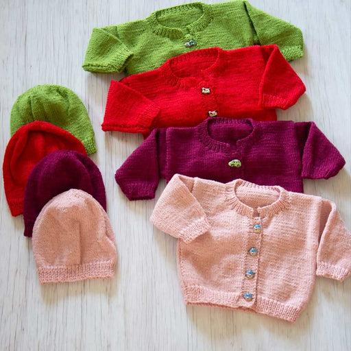 Cardigan & Hat Knitting Pattern (K3039)-Needlecraft Patterns-Wentworth Distributors-Printed Pattern – Posted-Wild & Woolly Yarns