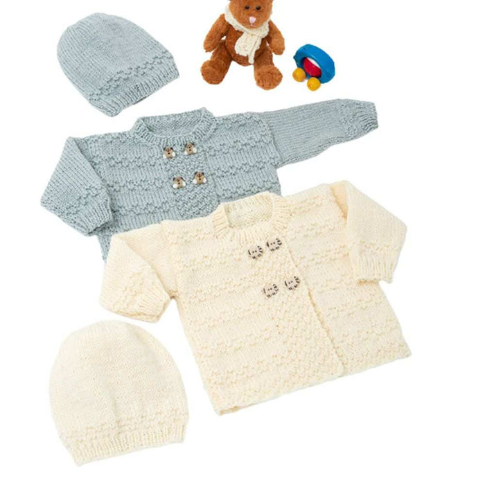 Cardigan & Hat Knitting Pattern (K367)-Needlecraft Patterns-Wentworth Distributors-Printed Pattern – Posted-Wild & Woolly Yarns