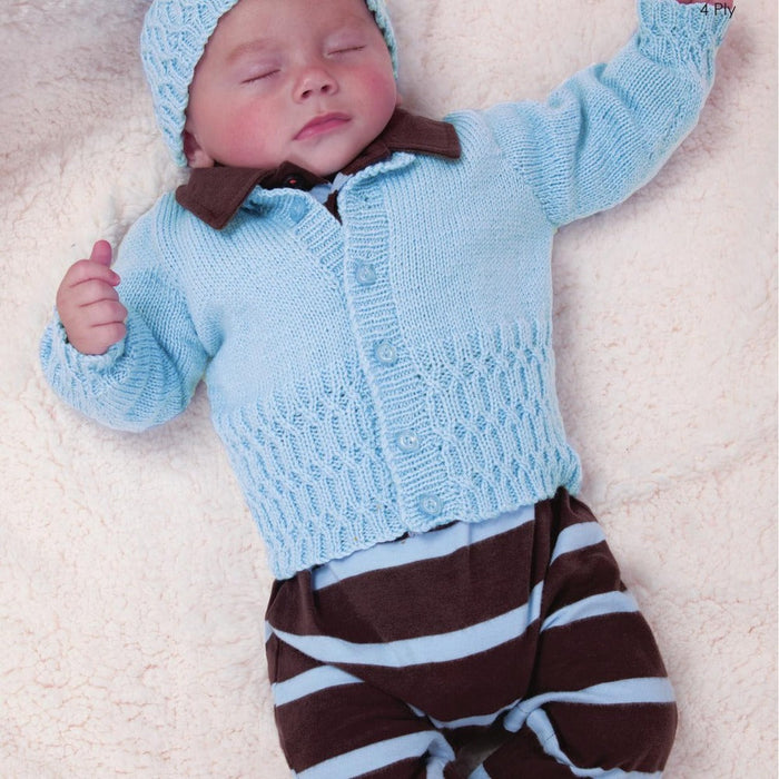 Cardigan & Hat Knitting Pattern (K611)-Needlecraft Patterns-Wentworth Distributors-Printed Pattern – Posted-Wild & Woolly Yarns