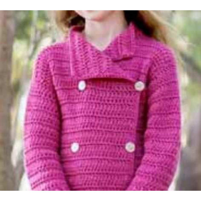 Cardigan/Coat Crochet Pattern (AE - 8012)-Needlecraft Patterns-African Expressions-Wild & Woolly Yarns