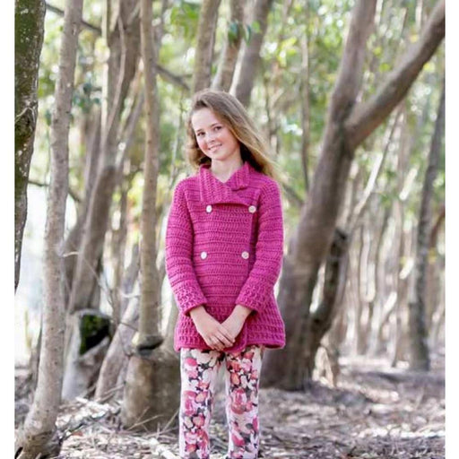 Cardigan/Coat Crochet Pattern (AE - 8012)-Needlecraft Patterns-African Expressions-Wild & Woolly Yarns