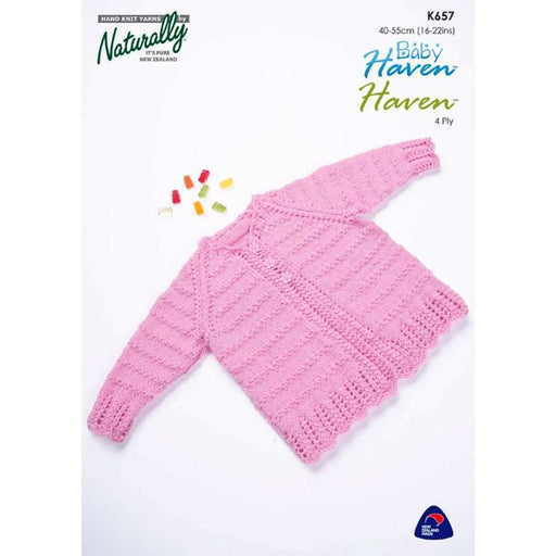 Cardy with Lace Edging Knitting Pattern (K657)-Needlecraft Patterns-Wentworth Distributors-Printed Pattern – Posted-Wild & Woolly Yarns