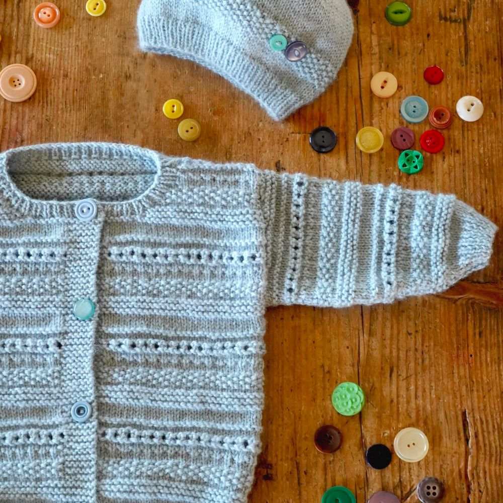 Carmel Cardi & Hat Knitting Pattern - 4Ply (BC105)-Needlecraft Patterns-Lisa F Design-Wild & Woolly Yarns