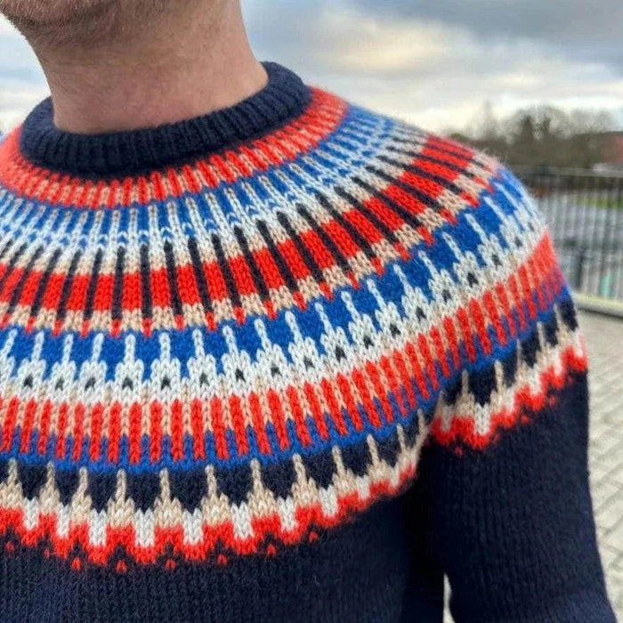 Celeste Sweater Man Knitting Pattern - PetiteKnit-Needlecraft Patterns-PetiteKnit-Wild & Woolly Yarns