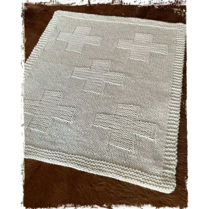 Chunky Cross Rug & Cushion Knitting Pattern - 14Ply-Needlecraft Patterns-Kiwi Stitch & Knit Co-Printed Pattern – Posted-Wild & Woolly Yarns