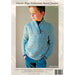 Classic Boys Fisherman Jumper Knitting Pattern (AP1212)-Needlecraft Patterns-Alpaca Yarns-Printed-Wild & Woolly Yarns