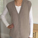 Classic Buttoned V-Neck Vest Knitting Pattern (N1794)-Needlecraft Patterns-Wentworth Distributors-Printed Pattern – Posted-Wild & Woolly Yarns