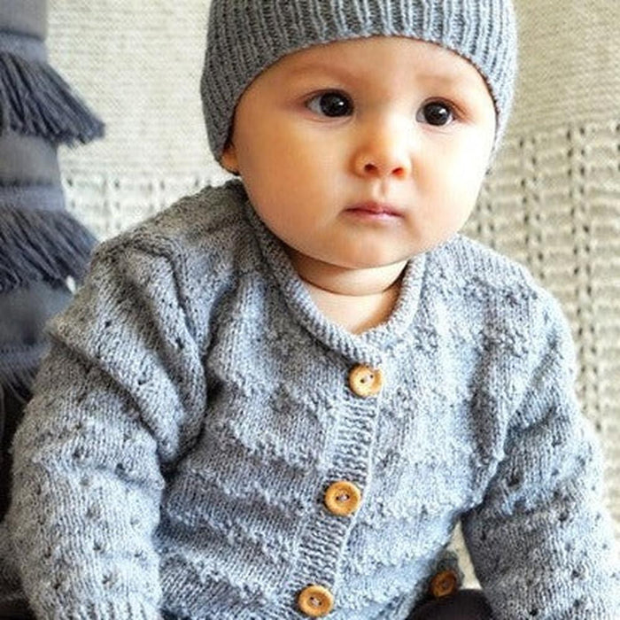 Clementina Cardi and Hat Knitting Pattern - 4Ply (BC82)-Needlecraft Patterns-Lisa F Design-Wild & Woolly Yarns