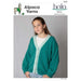 Contrast Band Cardigan Knitting Pattern (AP3314)-Needlecraft Patterns-Alpaca Yarns-Printed Pattern – Posted-Wild & Woolly Yarns