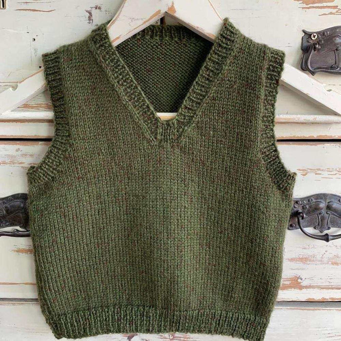 Cosy Vest in Two Styles Knitting Pattern (K344)-Needlecraft Patterns-Wentworth Distributors-Printed Pattern – Posted-Wild & Woolly Yarns